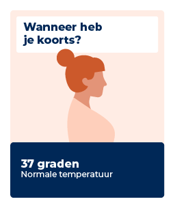 Illustratie Wanneer heb je koorts - 37 graden normale temperatuur