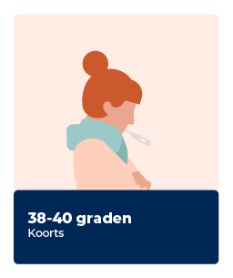 Illustratie - 38-40 graden koorts